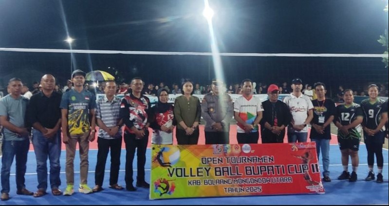 Turnamen Voli Bupati Cup II Boltara 2025 Dibuka, Enam Kecamatan Siap Berebut Piala Bupati